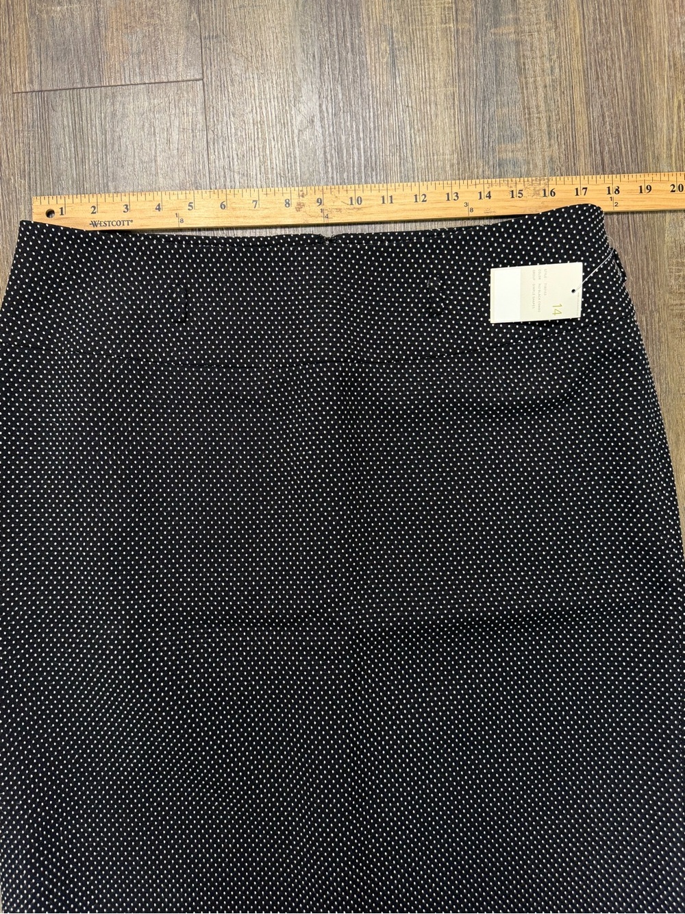 Classic Black Pindot Pencil Skirt Suit- Women's Professional - Picture 7 of 16